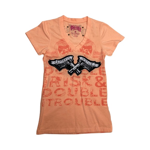 Blac Label Womens Lot Of 2 Short Sleeve Tees Juniors Size S 1 Crew & 1 V-neck - Picture 2 of 15